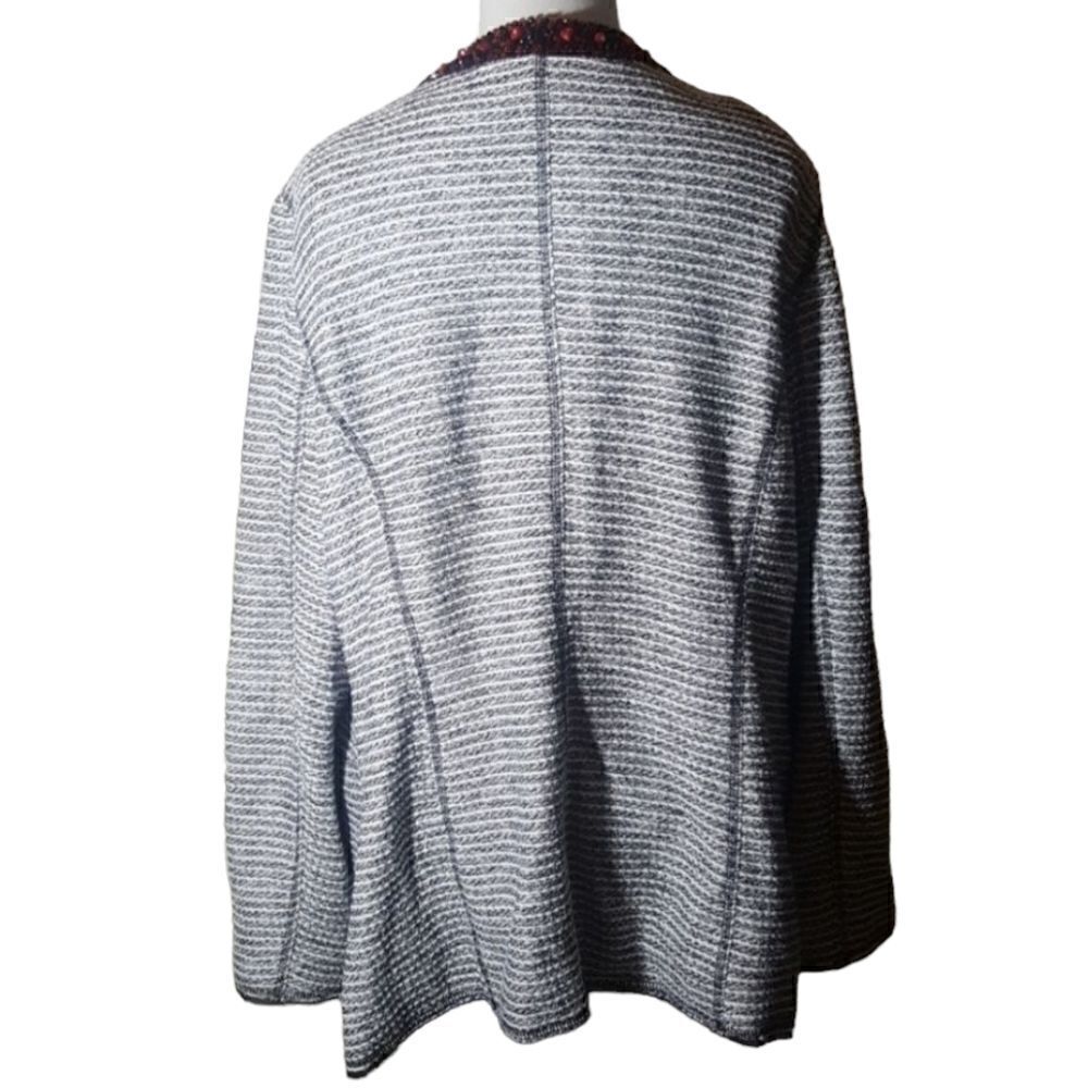 CHICO'S Beaded Jacket - Size 3 - Picture 2 of 4